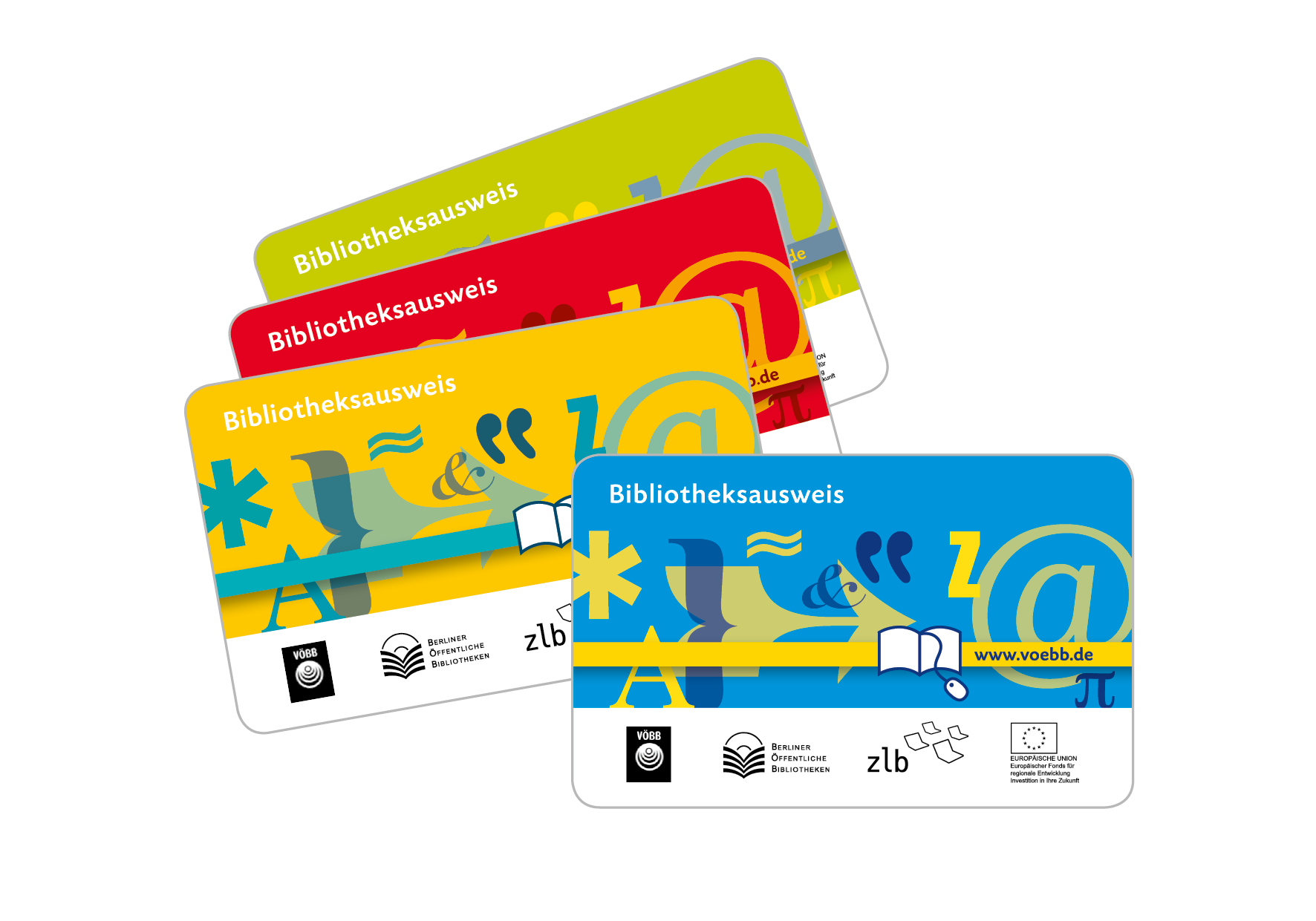 Bibliotheksausweise für den Verbund der öffentlichen Bibliotheken Berlins