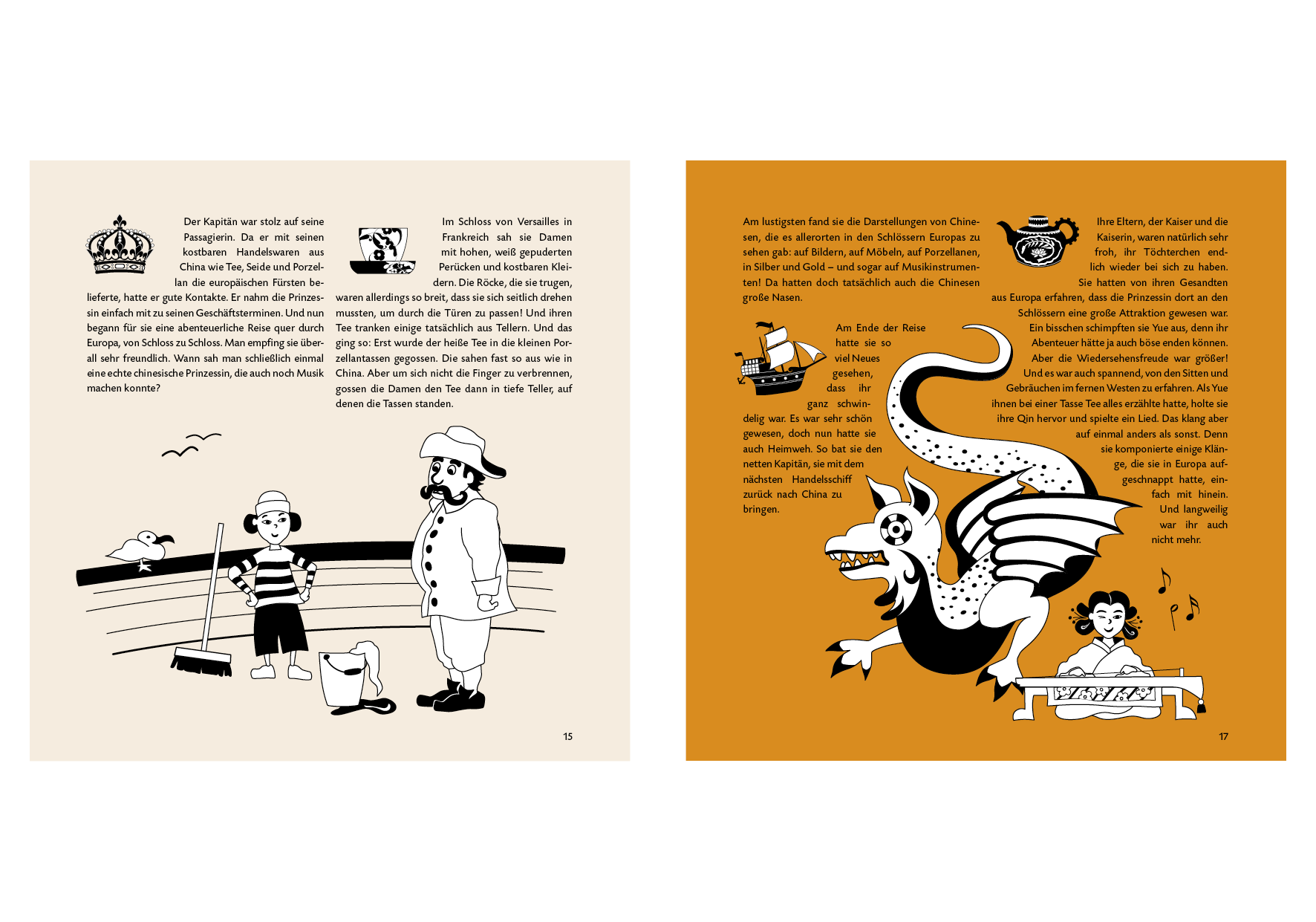 Illustrationen und Gestaltung einer Museumsbroschüre