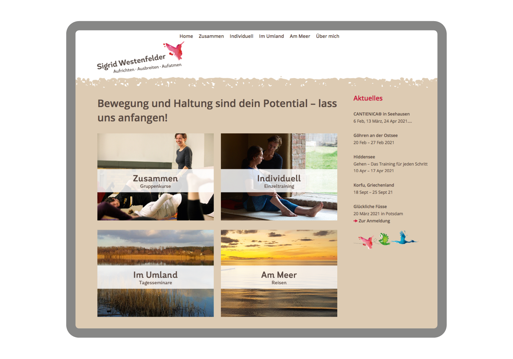 Website Sigrid Westenfelder - Personal Trainer